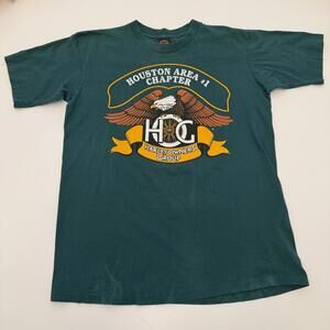 VTG 1995 Harley Davidson Owners Group‎ T-Shirt Mancuso Houston TX Men's L